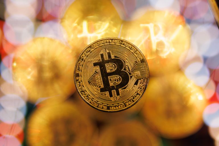 LONDON, ENGLAND - JANUARY 09: In this photo illustration, a visual representation of the digital Cryptocurrency, Bitcoin is seen on January 09, 2024 in London, England. Bitcoin investors are expecting the U.S. Securities And Exchange Commission (SEC) to issue a decision soon on whether to grant Bitcoin "exchange-traded fund" (ETF) approval, which would allow people to invest in Bitcoin without having to buy it on a crypto exchange like Coinbase or Binance. The price of Bitcoin has risen in anticipation of such approval. (Photo illustration by Dan Kitwood/Getty Images)