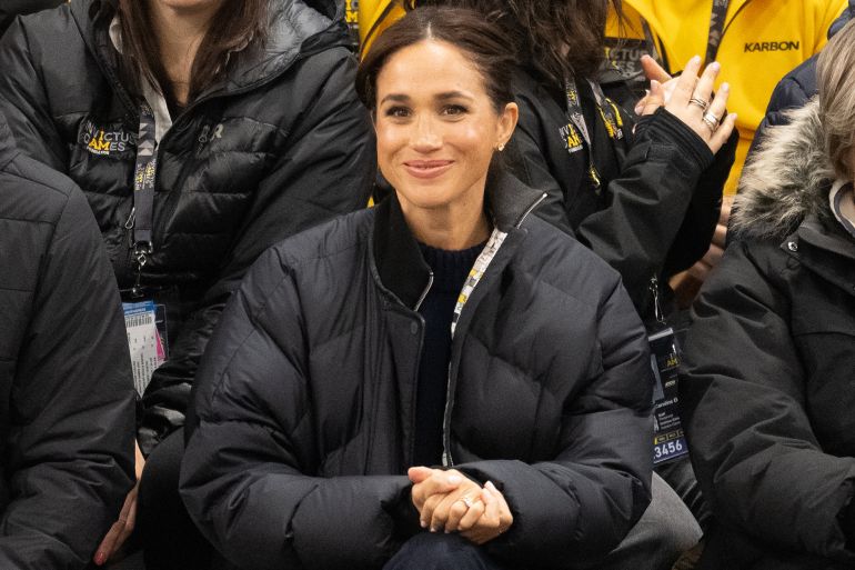 gettyimages-2198618523-1762431285 VANCOUVER, BRITISH COLUMBIA - FEBRUARY 09: Meghan, Duchess of Sussex attends the Wheelchair Curling at Hillcrest Recreation Centre during day one of the 2025 Invictus Games at on February 09, 2025 in Vancouver, British Columbia. (Photo by Samir Hussein/WireImage)