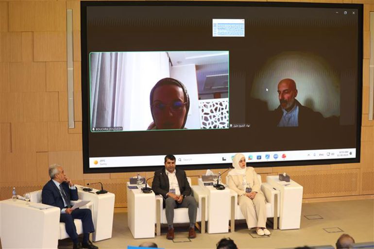 من جلسات الإعلام الدولي والحرب على غزة