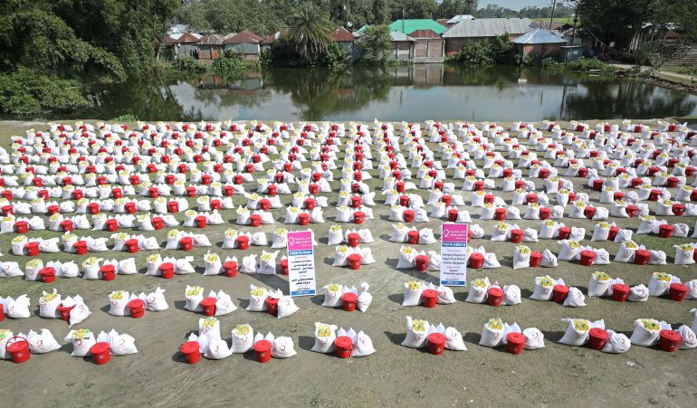 قطر الخيرية تقدم دعمًا عاجلًا للأسر المتضررة من الفيضانات في بنغلاديش