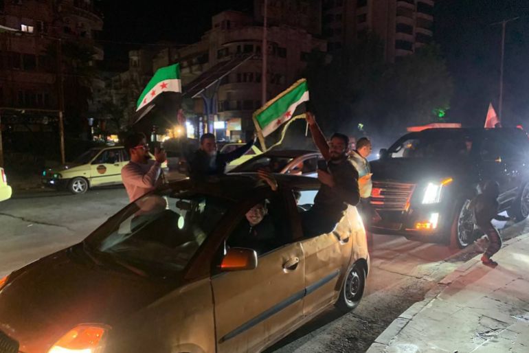 3-1742316327 3 - سوريا - حلب احتفالات في مدينة حلب عقب توقيع اتفاق إدماج قوات سوريا الديمقراطية قسد ضمن الحكومة السورية (سانا)