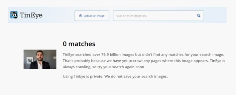 خاص ب تقرير استقصائي بالمصادر المفتوحة| تهجير ناعم لغزة: ما الجهات والمسؤولين عن التهجير الخفي للغزيين وماهي ارتباطاتهم بالاحتلال الإسرائيلي؟ - - لم يتم العثور على أي تطابق لشخص بهذا الاسم أو هذه الصورة عبر محركات البحث أو أدوات البحث المتخصصة مثل TinEye التي فحصت أكثر من 76.9 مليار صورة ولم تجد أي نتيجة مطابقة.