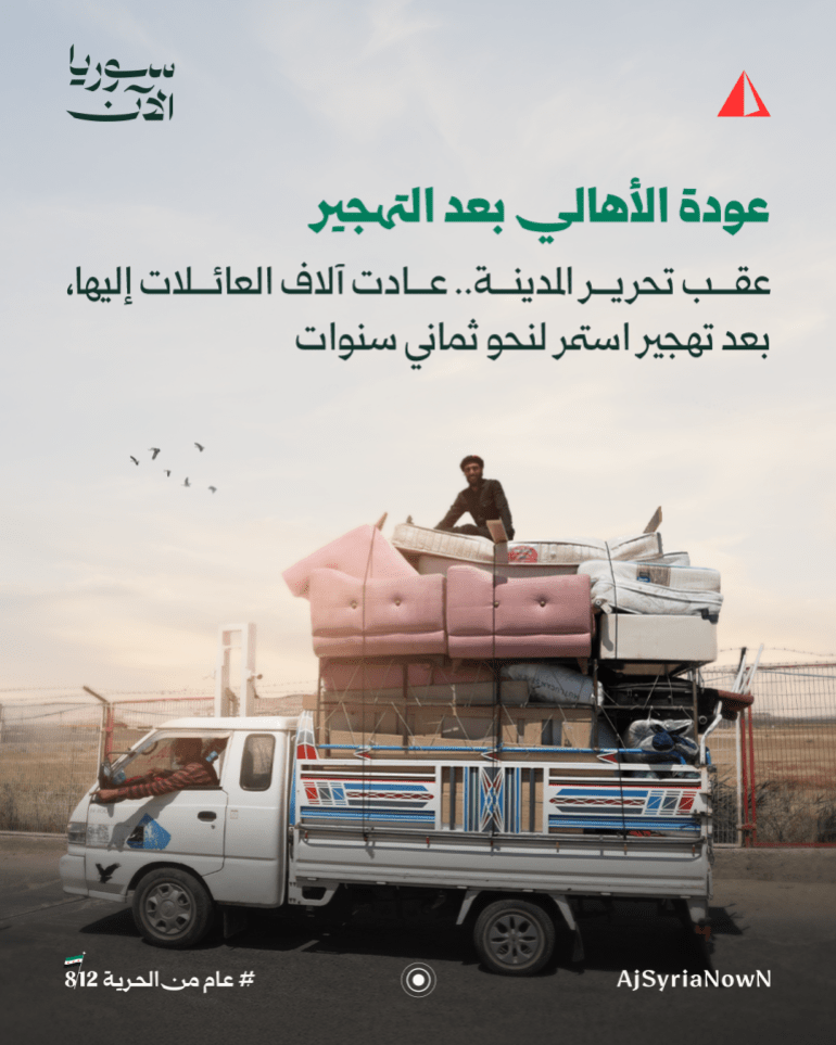 98-2-1765109371 عام على تحرير مدينة حلب.. كيف تغير واقع المدينة؟