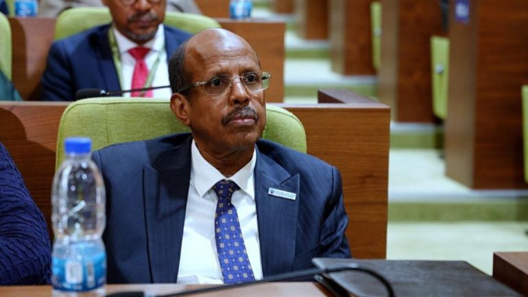 رئيس المفوضية الأفريقية محمود علي يوسف يتحدث أمام المنتدى