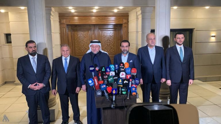 قوى المجلس السياسي الوطني الذي يضم قوى الأغلبية السنية مساء الأحد ترشيح هيبت الحلبوسي (وكالة الأنباء العراقية)
