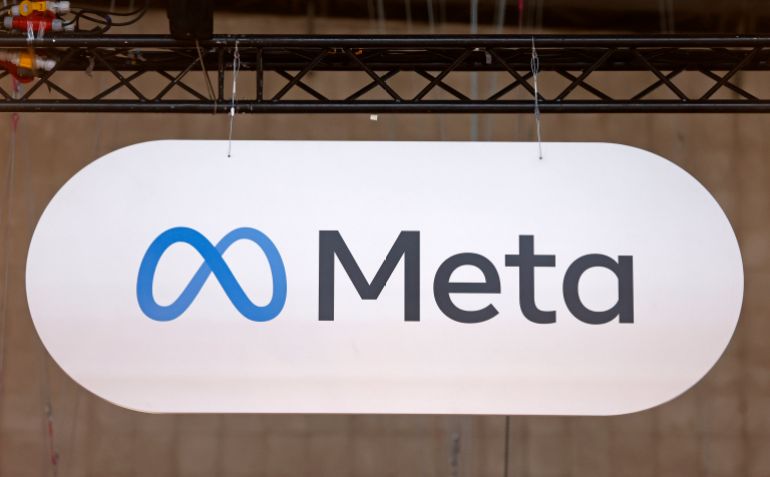 sadasdasd-1761468145 PARIS, FRANCE - JUNE 11: Meta logo is displayed during the 9th edition of the VivaTech show at Parc des Expositions Porte de Versailles on Juna 11, 2025 in Paris, France. VivaTech, the biggest tech show in Europe but also in a unique digital format, for 4 days of reconnection and relaunch thanks to innovation. The event brings together startups, CEOs, investors, tech leaders and all of the digital transformation players who are shaping the future of the Internet. The annual technology conference, also known as VivaTech, was founded in 2016 by Publicis Groupe and Groupe Les Echos and is dedicated to promoting innovation and startups. (Photo by Chesnot/Getty Images)