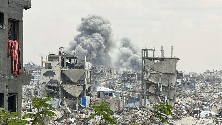 غارات ودمار في منطقة جباليا