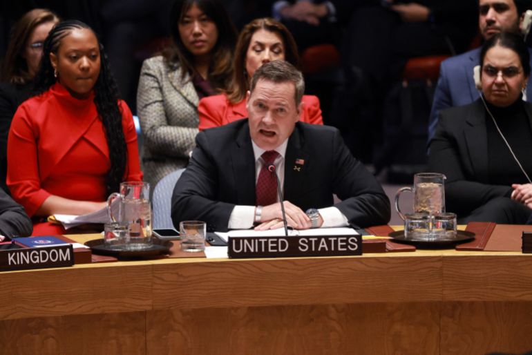 afp_695c9e24c3b8-1767677476 NEW YORK, NEW YORK - JANUARY 05: U.S. Ambassador to the United Nations Mike Waltz speaks at a Security Council meeting at the United Nations (UN) concerning the situation in Venezuela on January 05, 2026, in New York City. The Trump administration captured the President of Venezuela Nicolás Maduro and first lady Cilia Flores in a military operation over the weekend in Caracas, bringing them to New York to stand trial on federal charges relating to narco-terrorism. Spencer Platt/Getty Images/AFP (Photo by SPENCER PLATT / GETTY IMAGES NORTH AMERICA / Getty Images via AFP)