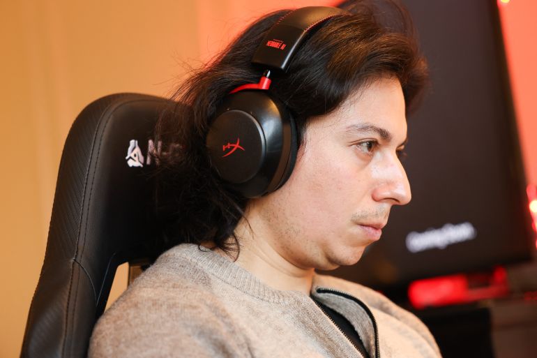 Neurable CEO Ramses Alcaide demonstrates the Neurable and HP Inc.’s HyperX collaboration brain-computer interface and gaming audio headset with the Prime application for neurofeedback to measure brainwave activity (EEG) and improve brain function during the annual Consumer Electronics Show (CES) in Las Vegas, Nevada on January 7, 2026.