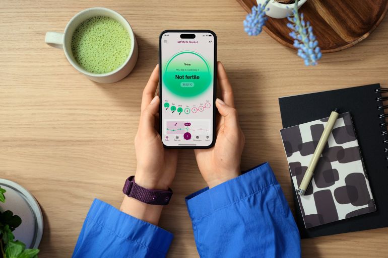 السوار الذكي NC° Band تطبيق موقع الشركة - naturalcycles.com