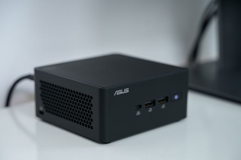 HO CHI MINH, VIETNAM, JULY 5 2025 – Hands-on with ASUS NUC 15 Pro compact PC, featuring Intel Core Ultra and AI-ready performance in a mini desktop form