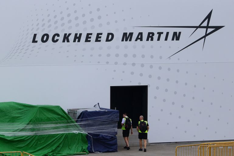 getty_68c1673e87-1757505342 SINGAPORE - FEBRUARY 09: A man looks at the container goods sitting outside the Lockheed Martin booth during the Singapore Airshow media preview on February 9, 2020 in Singapore. Lockheed Martin, the USA weapons maker, will not be participating in next week's Singapore Airshow over the coronavirus concerns. (Photo by Suhaimi Abdullah/Getty Images)