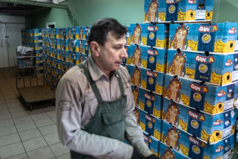 KYIV, UKRAINE - MARCH 01: Employees stockpile food at the Okhmadet Childrens Hospital on March 01, 2022 in Kyiv, Ukraine. Russian forces continued their advance on the Ukrainian capital as the country’s invasion of its western neighbour entered its sixth day. Intense battles are also being waged over Ukraine’s other major cities. (Photo by Chris McGrath/Getty Images)