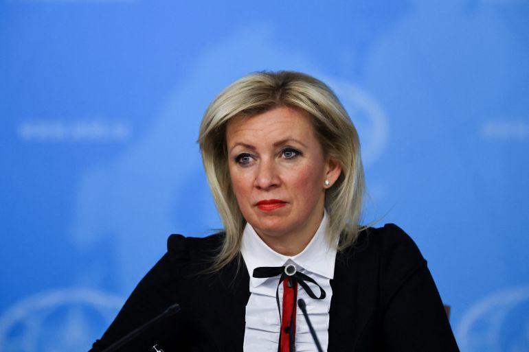 pic-55442-1767049162 Spokesperson of Russia's Foreign Ministry Maria Zakharova attends the annual press conference held by Foreign Minister Sergei Lavrov in Moscow, Russia, January 14, 2025. REUTERS/Evgenia Novozhenina