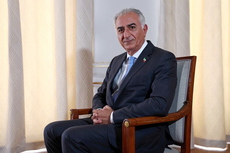 Reza Pahlavi, the exiled son of the last Shah of Iran, poses after an interview with Reuters about the situation in Iran and the need to support Iranians, in Paris, France, June 23, 2025. REUTERS/Abdul Saboor