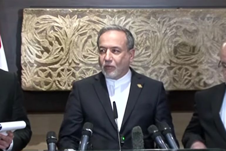 مؤتمر الصحفي لوزير الخارجية الإيراني عباس عراقجي