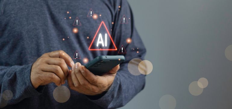 No AI artificial intelligence artwork grunge icon symbol graffiti. No to AI-Generated Images yellow sign. Anti Ai sign. Protest against