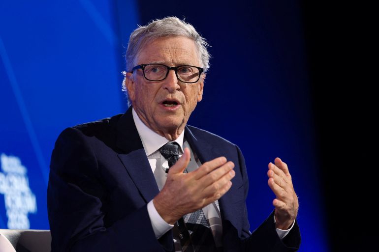 Bill Gates speaks at the annual Bloomberg Philanthropies Global Forum in Manhattan, New York City, U.S., September 24, 2025.REUTERS/Caitlin Ochs