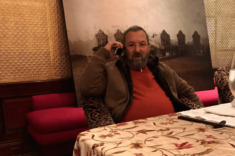 Former Israeli Prime Minister Ehud Barak is seen in this handout image from the estate of late financier and convicted sex offender Jeffrey Epstein, released by Democrats on the House Oversight Committee on December 12, 2025. House Oversight Committee Democrats/Handout via REUTERS. THIS IMAGE HAS BEEN SUPPLIED BY A THIRD PARTY