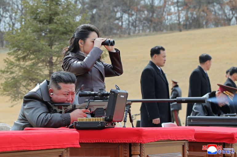 afp_69a25e8cd22f-1772248716 This picture taken on February 27, 2026 and released by North Korea's official Korean Central News Agency (KCNA) via KNS on February 28, 2026 shows North Korean leader Kim Jong Un (L) firing a new sniper rifle with his daughter Kim Ju Ae , at an undisclosed place in North Korea. (Photo by KCNA VIA KNS / AFP) / SOUTH KOREA OUT / ---EDITORS NOTE--- RESTRICTED TO EDITORIAL USE - MANDATORY CREDIT "AFP PHOTO/KCNA VIA KNS" - NO MARKETING NO ADVERTISING CAMPAIGNS - DISTRIBUTED AS A SERVICE TO CLIENTS THIS PICTURE WAS MADE AVAILABLE BY A THIRD PARTY. AFP CAN NOT INDEPENDENTLY VERIFY THE AUTHENTICITY, LOCATION, DATE AND CONTENT OF THIS IMAGE.