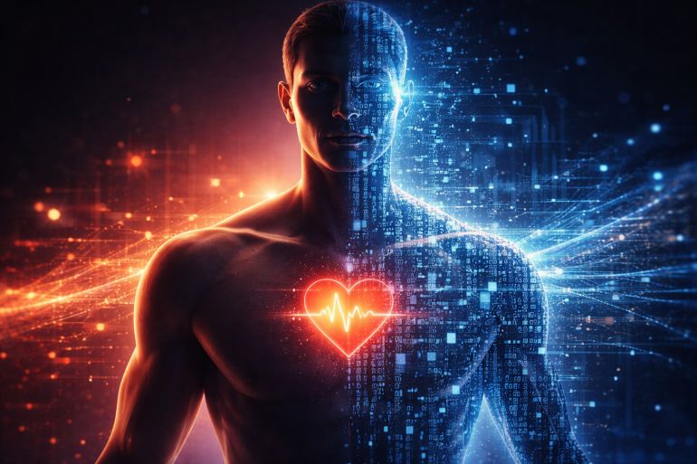 الجسد بوصفه مسألة خوارزمية المصدر: الجزيرة مولدة بالذكاء الإصطناعي