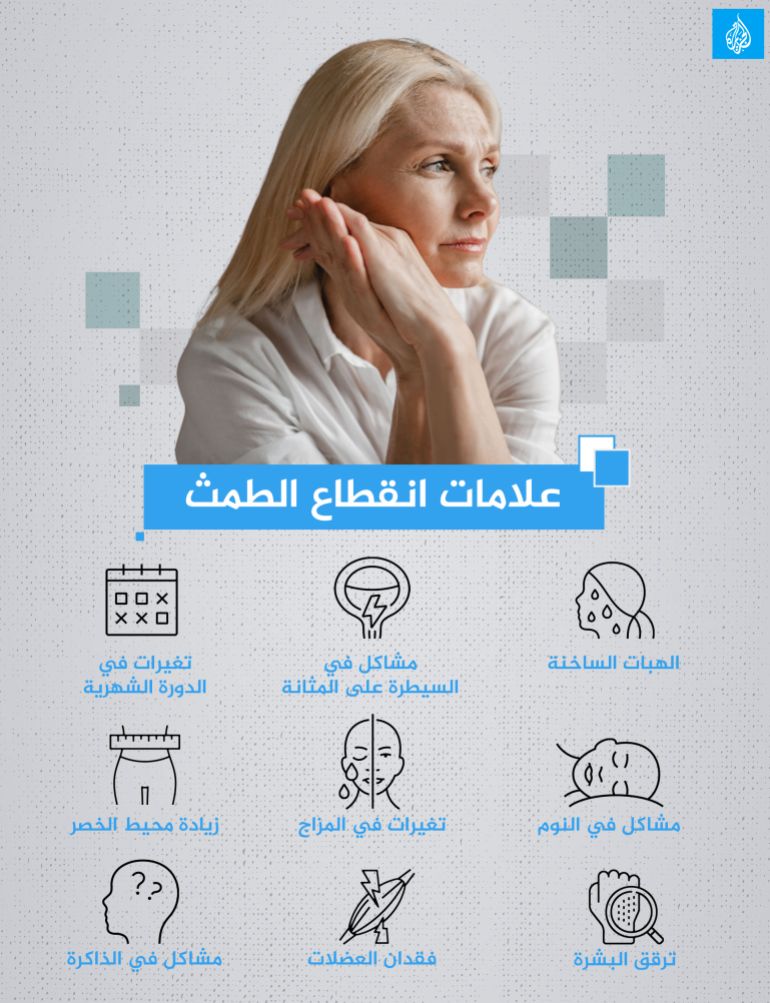 علامات انقطاع الطمث