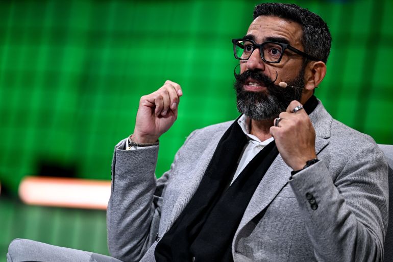 Doha , Qatar - 2 February 2026; Aseel Mansour, Director of AJ+, Al Jazeera Media Network, on Centre Stage during day one of Web Summit Qatar 2026 at the Doha Exhibition and Convention Center in Doha, Qatar. (Photo By Ramsey Cardy/Sportsfile for Web Summit Qatar via Getty Images)
