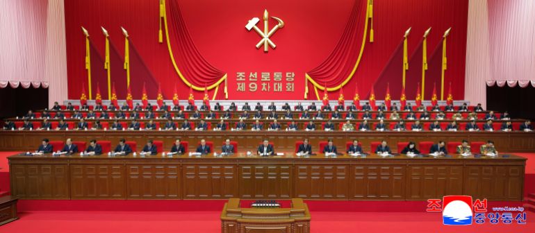 epa_69985423373c-1771590691 epa12760290 A photo released by the official Korean Central News Agency (KCNA) shows North Korean leader Kim Jong Un (C) attending the opening of the Ninth Congress of the Workers' Party of Korea (WPK) in Pyongyang, North Korea, 19 February 2026 (issued 20 February 2026). According to KCNA, Kim opened the Ninth Congress on 19 February to review the party's work and outline new strategic goals for the country. EPA/KCNA EDITORIAL USE ONLY