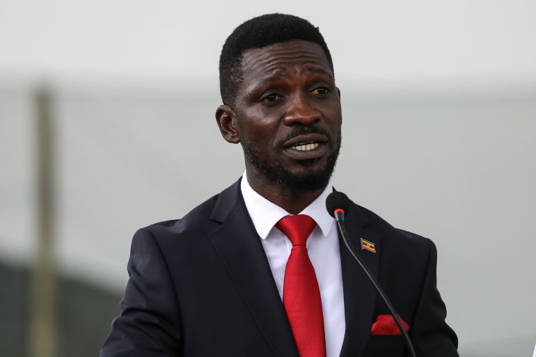 getty_6937f4e71b-1765274855 WAKISO, UGANDA - SEPTEMBER 24: Bobi Wine addressing the press after being nominated for presidential elections 2026 at the Electoral Commission offices in Lweza on September 24, 2025 in Wakiso District, Uganda. Uganda's next general election is scheduled to be held on January 12, 2026. Nominations are taking place to determine challengers to President Yoweri Museveni, who at age 80 is seeking to remain in office as the presidential nominee for the National Resistance Movement (NRM), the governing party he has led since ousting the former military regime during an armed uprising in 1986. (Photo by Hajarah Nalwadda/Getty Images)