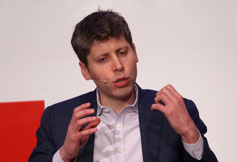 BERLIN, GERMANY - FEBRUARY 07: Sam Altman, co-founder and CEO of OpenAI, speaks during a panel discussion titled "The Age of AI" at the Technical University of Berlin on February 07, 2025 in Berlin, Germany. Altman said he predicts the pace of artificial intelligence's usefulness in the next two years will accelerate markedly compared to the last two years. (Photo by Sean Gallup/Getty Images)