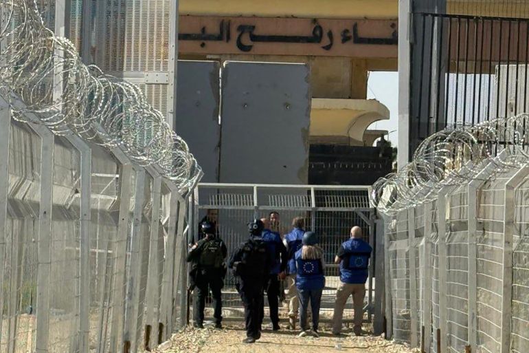 صورة لمعبر رفح نشرتها الحكومة الإسرائيلية إسرائيل بالعربية تويتر