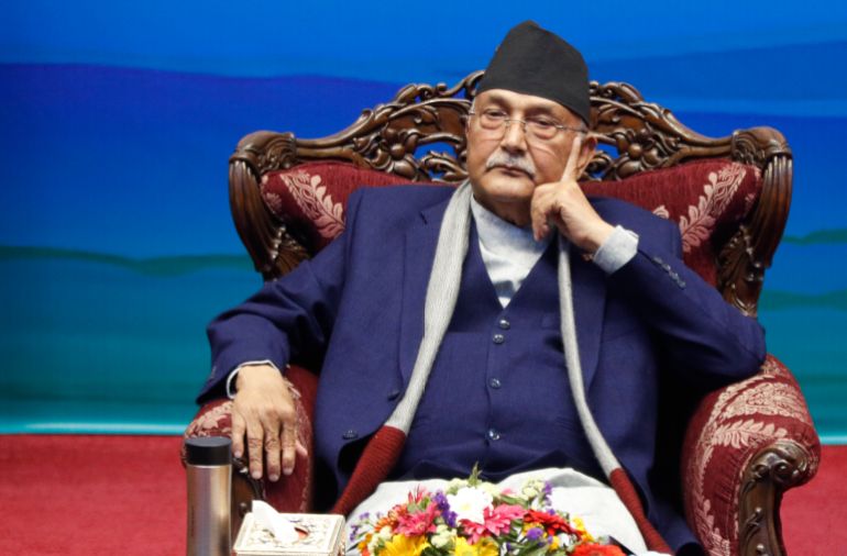 ind2-1772179732 FILE- Nepalese Prime Minister Khadga Prassad Oli attends a signing of peace agreement in Kathmandu, Nepal, Friday, March 5, 2021. Oil, the leader of the Nepal's largest communist party, was named the Himalayan nation's new prime minister on Sunday, July 14, 2024, following the collapse of a previous coalition government. (AP Photo/Niranjan Shrestha, File)