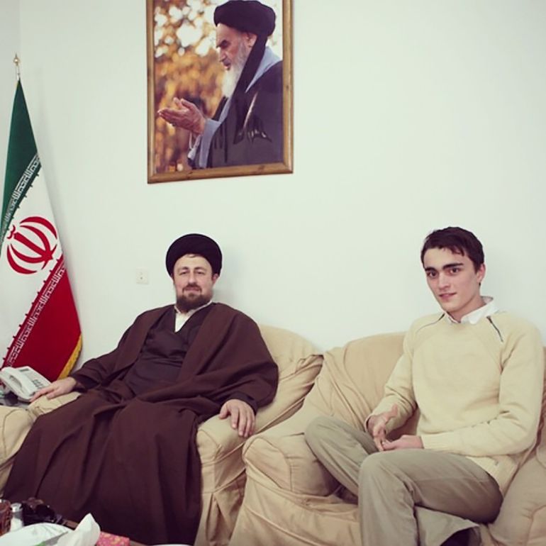 irannn6-1770747163 ****داخلية****** الشرح: حسن الخميني وأحمد الخميني المصدر: حساب أحمد الخميني على إنستغرام