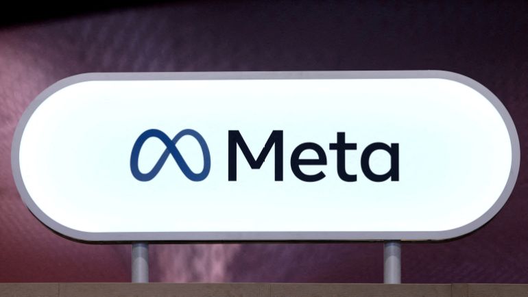 reuters_695a2326-1767514918 FILE PHOTO: The logo of Meta is seen at Porte de Versailles exhibition center in Paris, France, June 11, 2025. REUTERS/Gonzalo Fuentes/File Photo