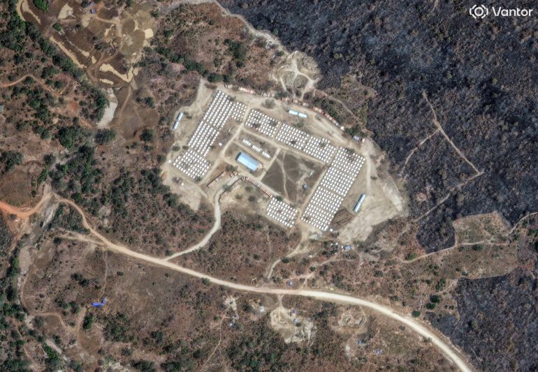 reuters_698b01ca-1770717642 Satellite imagery shows a camp with hundreds of tents in Benishangul-Gumuz, Ethiopia, January 22, 2026. Vantor/Handout via REUTERS ATTENTION EDITORS - THIS IMAGE HAS BEEN SUPPLIED BY A THIRD PARTY. NO RESALES. NO ARCHIVES. MANDATORY CREDIT. MUST NOT OBSCURE LOGO. THE WATERMARK MAY NOT BE REMOVED/CROPPED.
