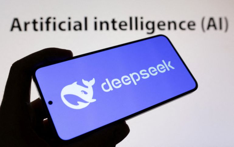 reuters_69908e1a-1771081242-1 FILE PHOTO: The Deepseek logo and words reading "Artificial Intelligence AI" are seen in this illustration taken on January 29, 2025. REUTERS/Dado Ruvic/Illustration/File Photo