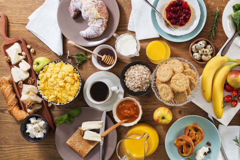 Breakfast table