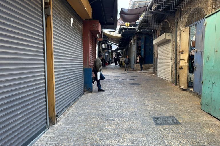 القدس خلال لما يفترض أن يكون عليه الحال في رمضان، شوارع البلدة القديمة فارغة