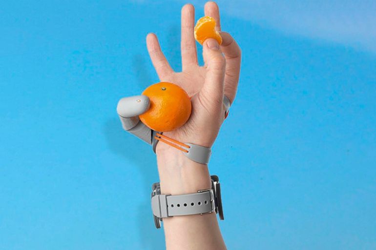 Scientists from University College London have recently developed a glove-like device that gives the wearer an additional thumb - Image credit: Dani Clode/UCL