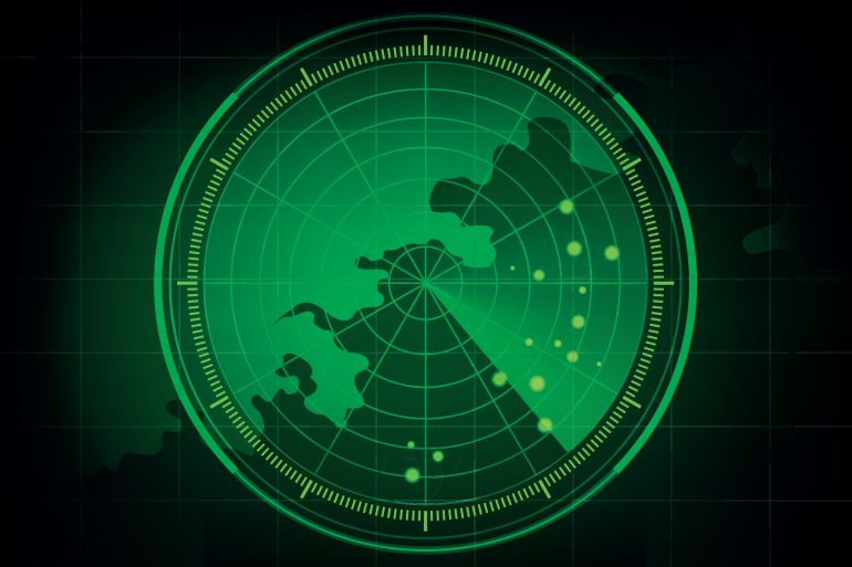 Vector Radar Scan display