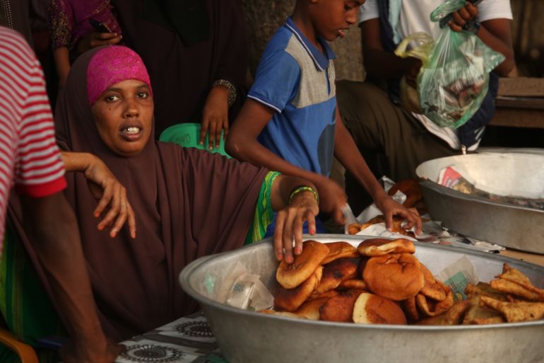 سمبوسة في حي وابري بمقديشو