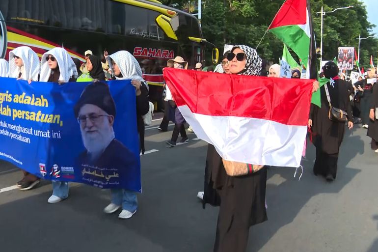 مظاهرة في إندونيسيا تطالب بوقف الحرب على إيران