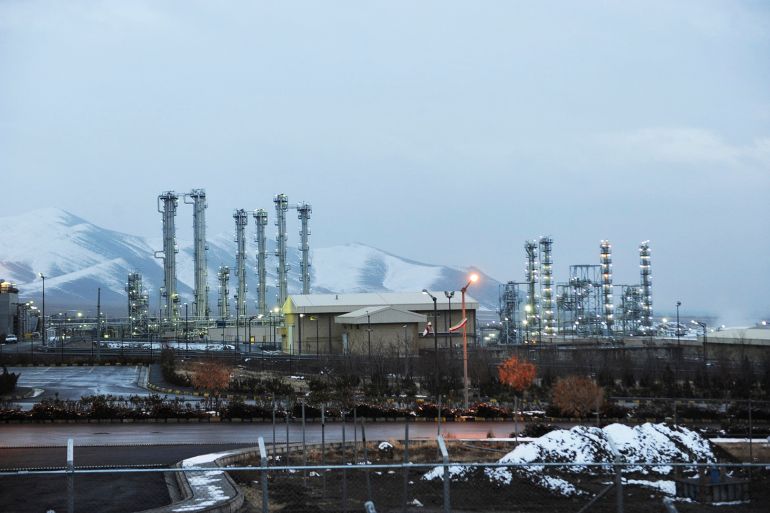 FILE - This Jan. 15, 2011 file photo shows Iran's heavy water nuclear facilities near the central city of Arak 150 miles (250 kilometers) southwest of Tehran. Two diplomats told The Associated Press on Monday, Nov. 21, 2016, that Iran has begun to export excess quantities of heavy water, which can be used in the process to make atomic arms, as Tehran moves to end a small but significant violation of a landmark nuclear deal. (Hamid Foroutan, ISNA, File via AP)