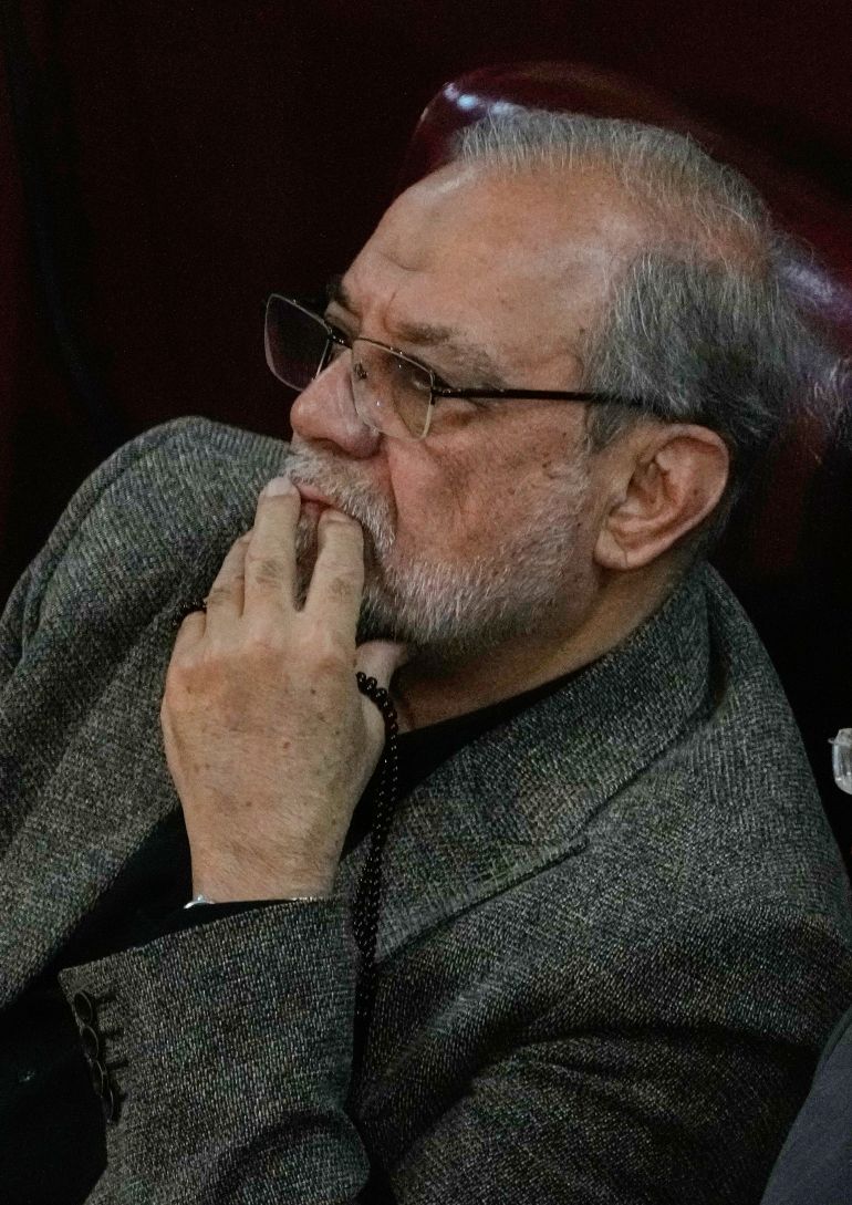 Mohammad Bagher Zolghadr attends the inauguration ceremony of the 6th term of the Assembly of Experts in Tehran, Iran, May 21, 2024. (AP Photo/Vahid Salemi)