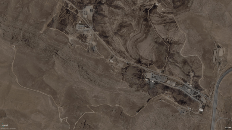 صور فضائية لاستهداف مواقع أبحاث وقواعد صاروخية (بلانت لابس)