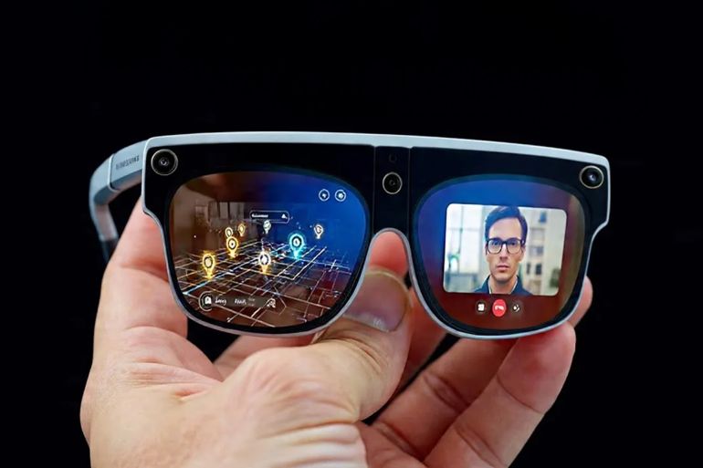 ee-1772889611 **تصميم تخيلي** samsung smart glasses