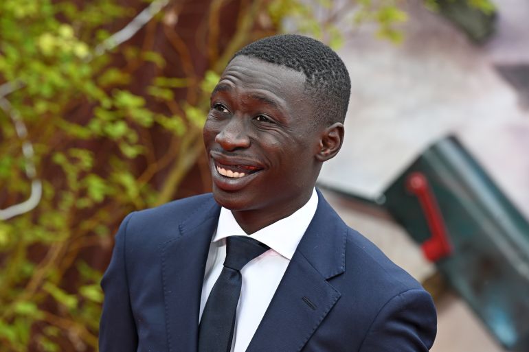 LONDON, ENGLAND - JULY 08: Khaby Lame attends the "Twisters" European Premiere at Cineworld Leicester Square on July 08, 2024 in London, England. (Photo by Jeff Spicer/Getty Images for Warner Bros)
