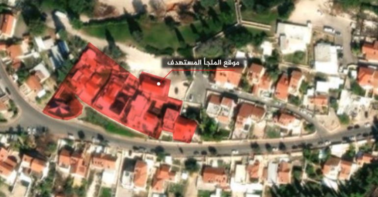 image-9-1772538427 ****داخلية**** الوصف: خريطة تظهر موقع الملجأ المستهدف بصاروخ إيراني في بيت شيمش وصف الخريطة المصممة / خريطة تظهر المنازل الأكثر تضررا بفعل القصف الإيراني في بيت شيمش المصدر: Esri's ArcGIS + @city_news_bs