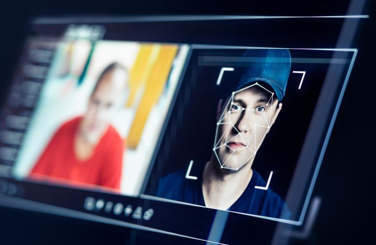 shutterstock_2604862501-1772368995 Deep fake. Deepfake AI fraud video or theft. Face recognition or swap. Photo edit with artificial intelligence. Personality and identity scam. Impersonating technology.