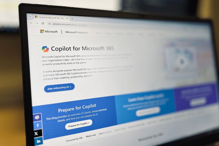 Microsoft Copilot For Microsoft 365 Artificial Intelligence Assistant For Applications And Services. Calgary, Alberta, Canada 2024-2-29